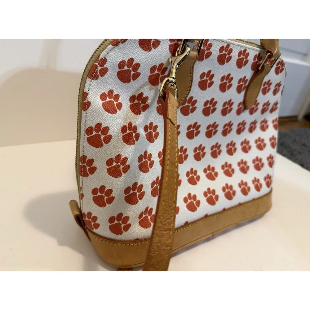 Dooney‎ & Bourke Clemson Domed Football Handbag Purse 9